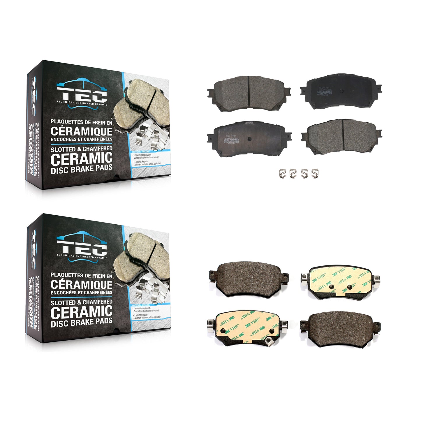 [Avant + Arrière] Kit de plaquette (céramique) de frein pour Mazda 6 KTC-100549