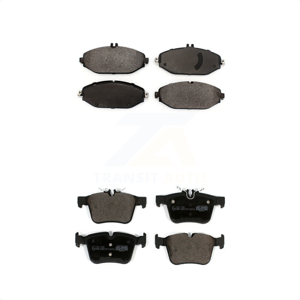 [Avant + Arrière] Kit de plaquette (céramique) de frein pour Mercedes-Benz C300 sans Sport Package KTC-100552 par TEC