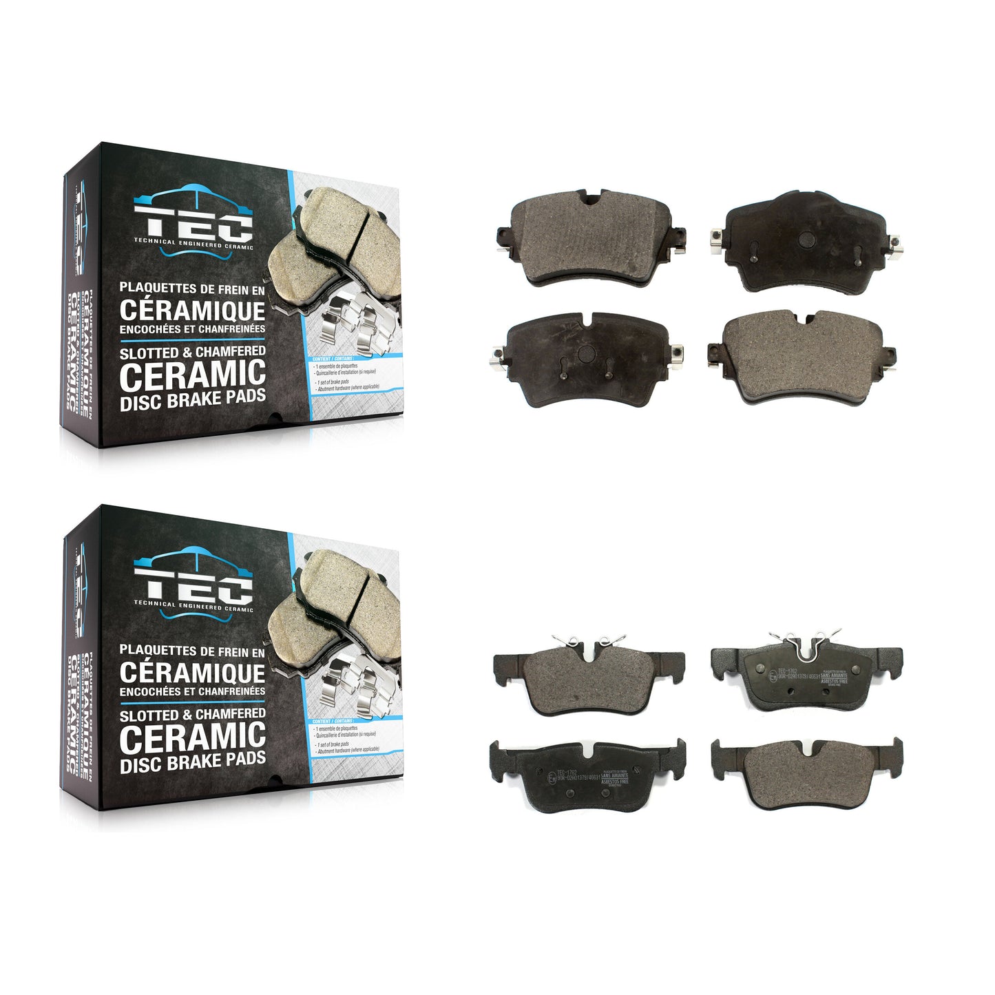 [Avant + Arrière] Kit de plaquette (céramique) de frein pour Mini Cooper Clubman KTC-100554