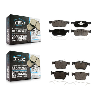 [Avant + Arrière] Kit de plaquette (céramique) de frein pour Land Rover Jaguar F-Pace Discovery Sport Range Evoque Velar XE XF E-Pace KTC-100555