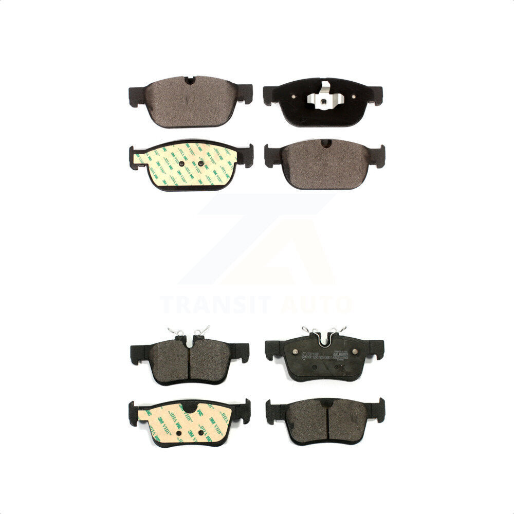 [Avant + Arrière] Kit de plaquette (céramique) de frein pour 2018-2019 Volvo XC60 avec 345mm Diameter Rotor KTC-100557 par TEC