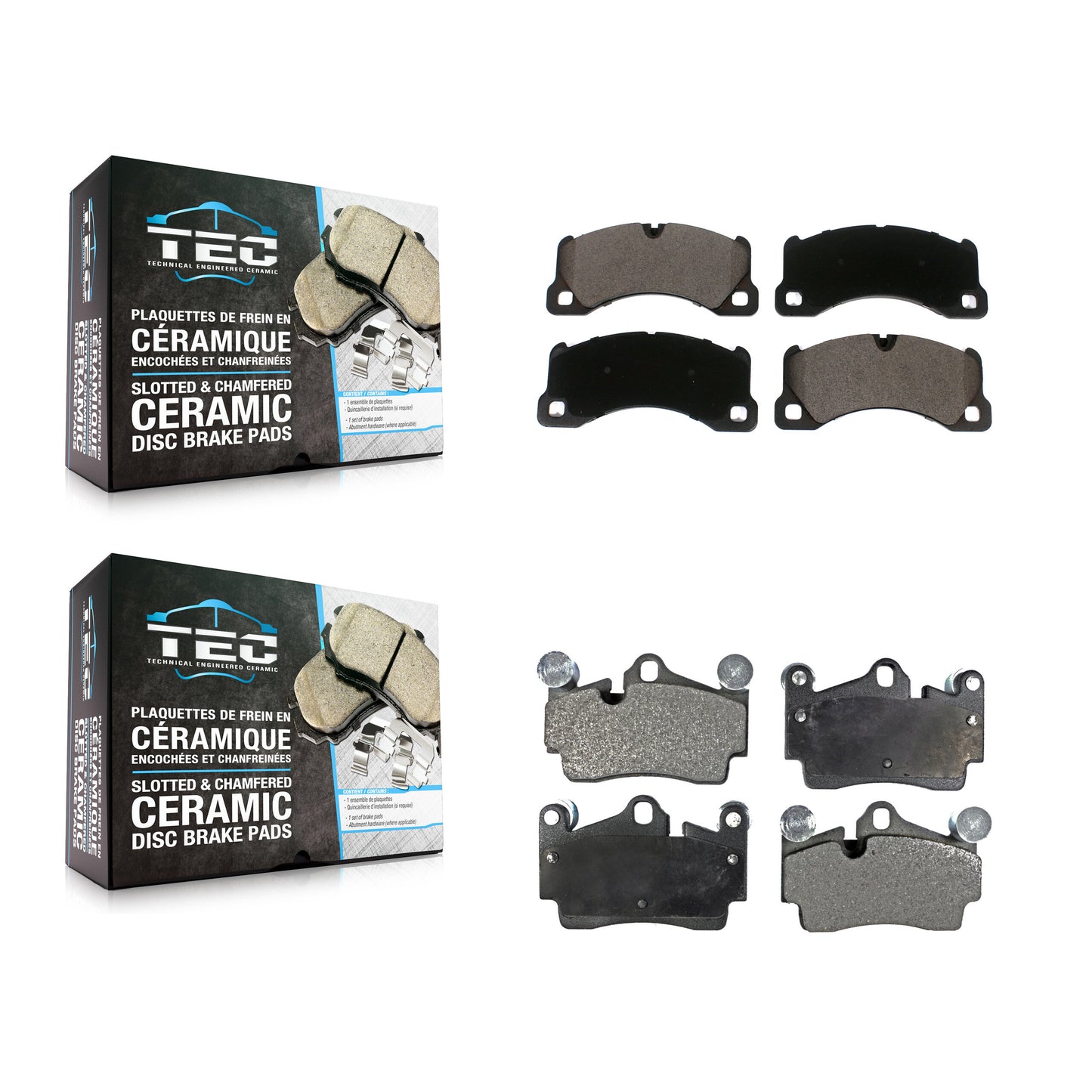 [Avant + Arrière] Kit de plaquette (céramique) de frein pour Porsche Cayenne KTC-100565