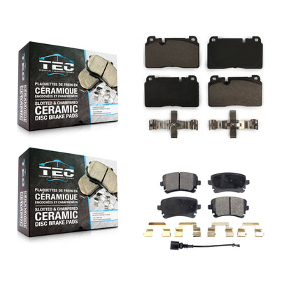 [Avant + Arrière] Kit de plaquette (céramique) de frein pour 2016 Audi Q5 FLEX engine KTC-100567