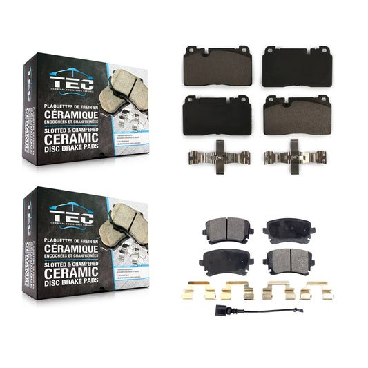 [Avant + Arrière] Kit de plaquette (céramique) de frein pour 2016 Audi Q5 FLEX engine KTC-100567