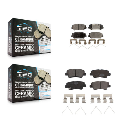 [Avant + Arrière] Kit de plaquette (céramique) de frein pour Hyundai Veloster KTC-100569