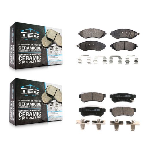 [Avant + Arrière] Kit de plaquette (céramique) de frein pour Chevrolet Spark EV KTC-100574