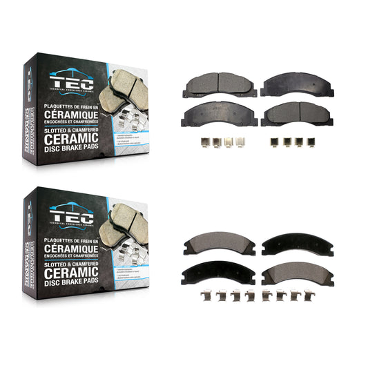 [Avant + Arrière] Kit de plaquette (céramique) de frein pour Ford E-450 Super Duty KTC-100575