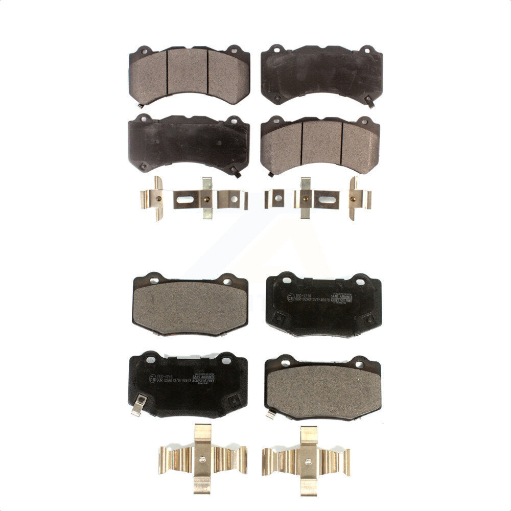 [Avant + Arrière] Kit de plaquette (céramique) de frein pour Chevrolet Corvette Cadillac ATS Camaro KTC-100576 par TEC