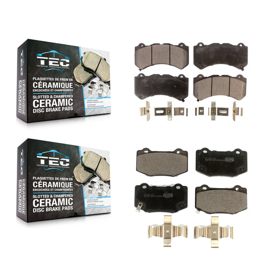 [Avant + Arrière] Kit de plaquette (céramique) de frein pour Chevrolet Corvette Cadillac ATS Camaro KTC-100576
