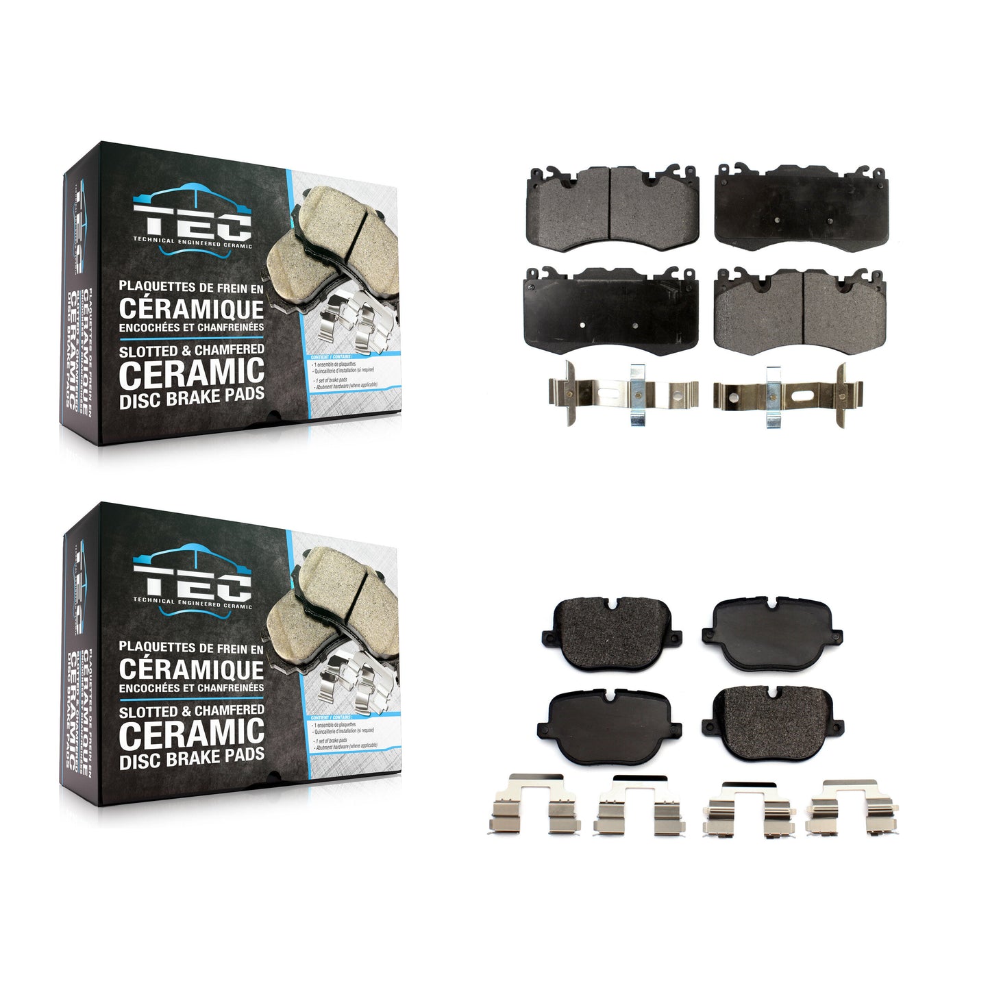 [Avant + Arrière] Kit de plaquette (céramique) de frein pour Land Rover Range Sport Supercharged KTC-100578