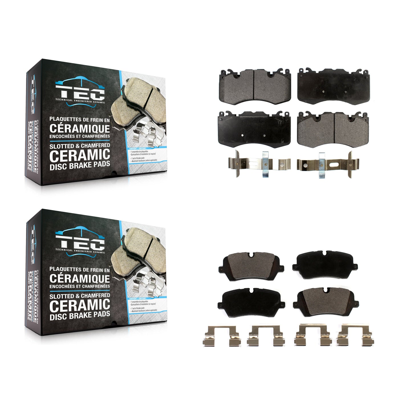 [Avant + Arrière] Kit de plaquette (céramique) de frein pour Land Rover Range Sport KTC-100579