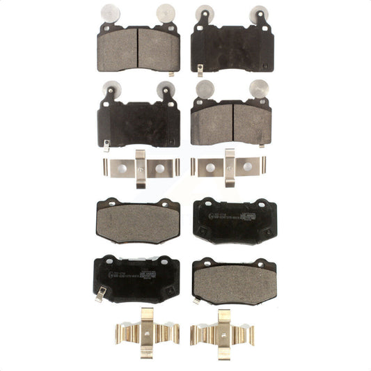 [Avant + Arrière] Kit de plaquette (céramique) de frein pour Chevrolet Corvette Camaro KTC-100580 par TEC