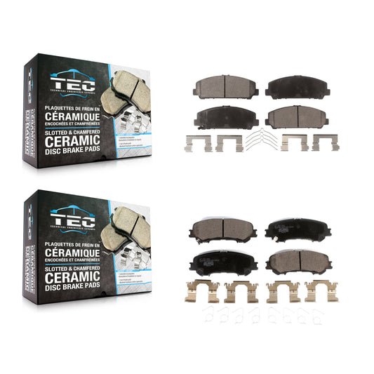 [Avant + Arrière] Kit de plaquette (céramique) de frein pour 2017-2023 Nissan TITAN KTC-100585