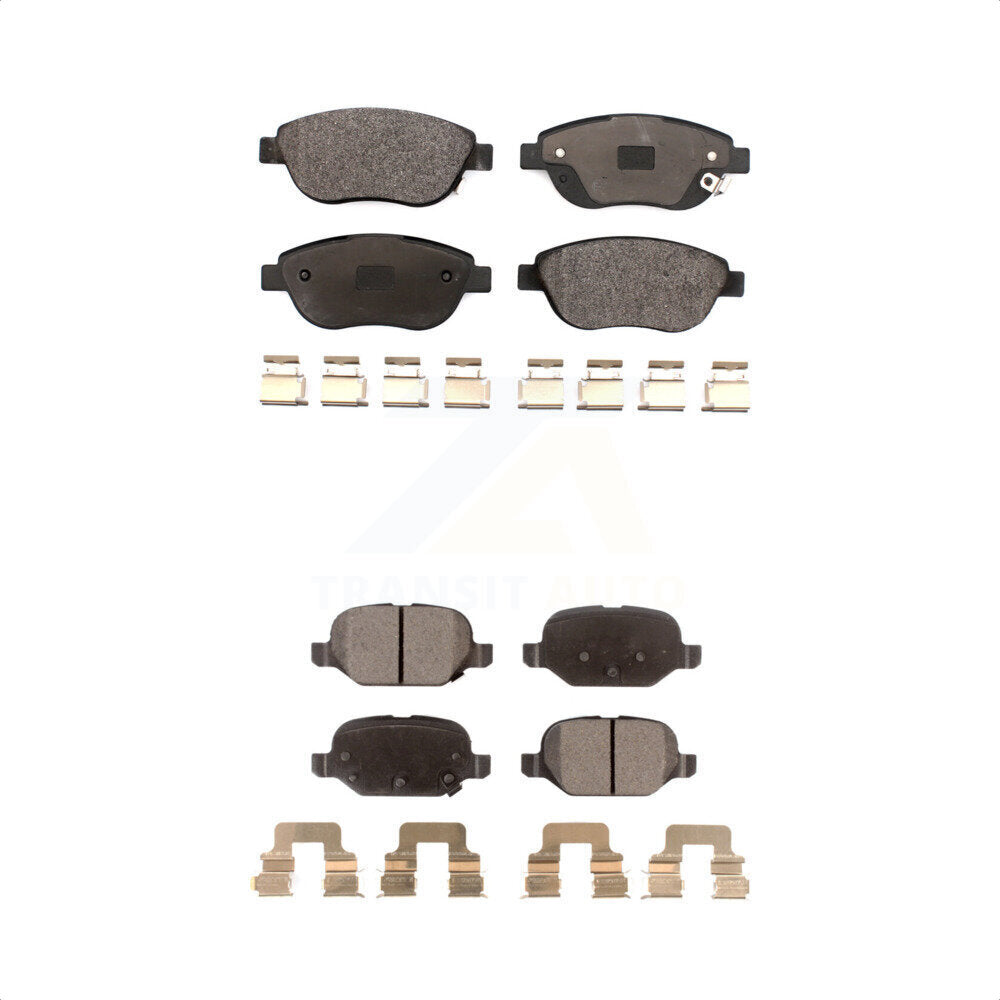 [Avant + Arrière] Kit de plaquette (céramique) de frein pour Fiat 500 KTC-100589 par TEC
