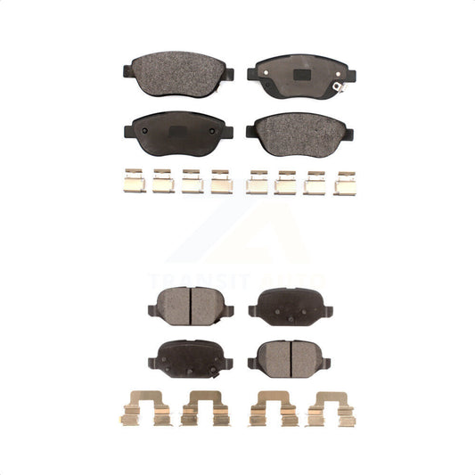 [Avant + Arrière] Kit de plaquette (céramique) de frein pour Fiat 500 KTC-100589 par TEC