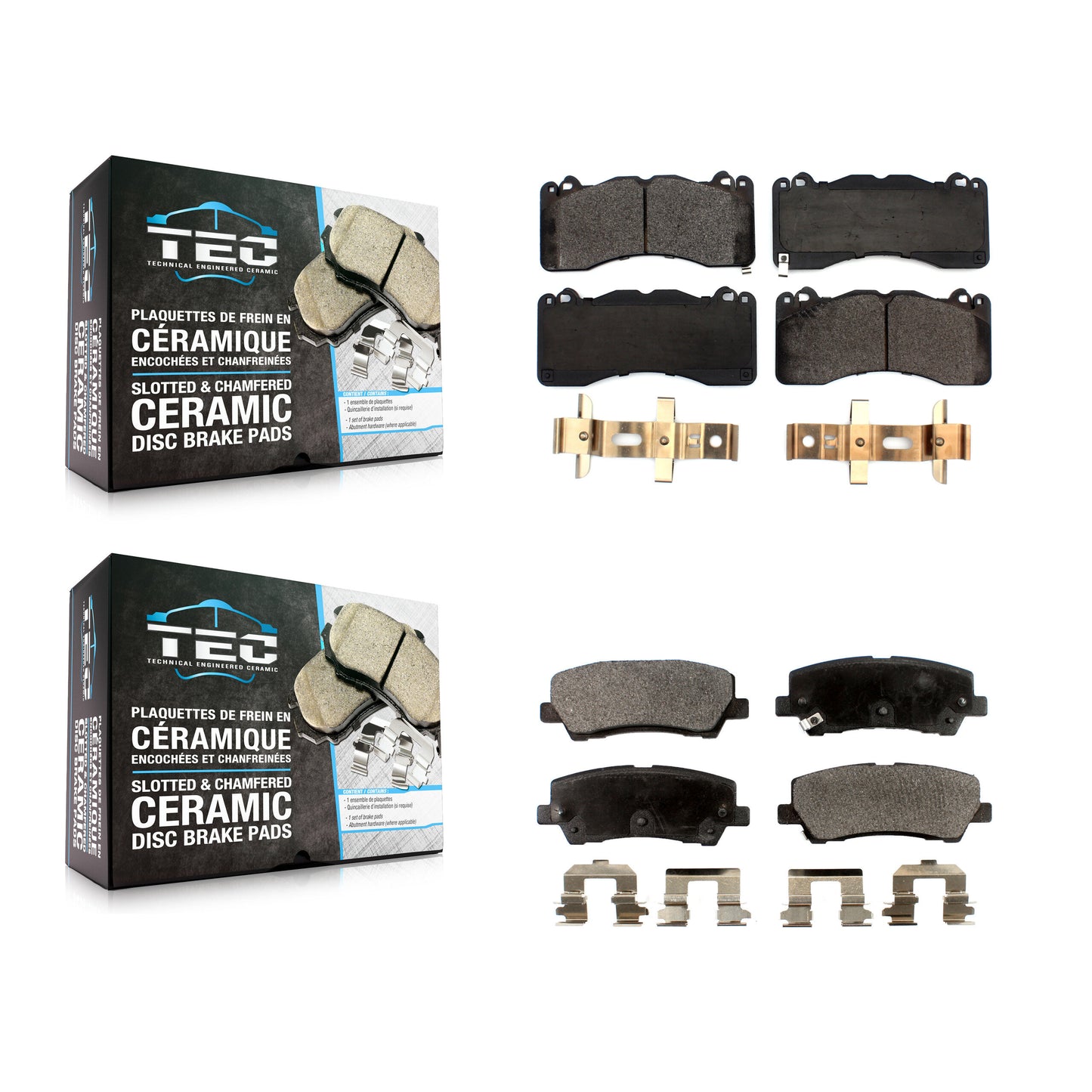 [Avant + Arrière] Kit de plaquette (céramique) de frein pour Ford Mustang KTC-100592