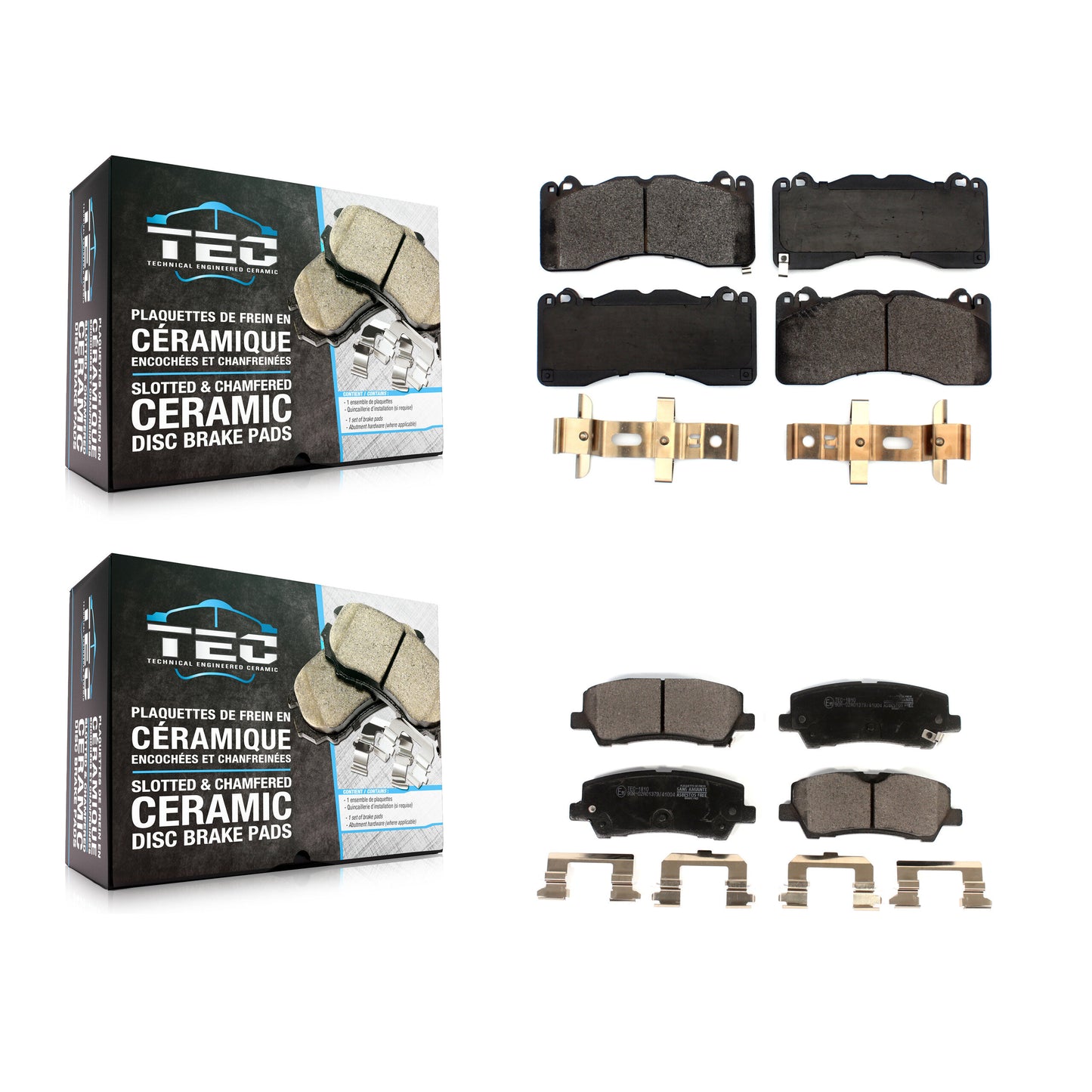 [Avant + Arrière] Kit de plaquette (céramique) de frein pour Ford Mustang KTC-100593