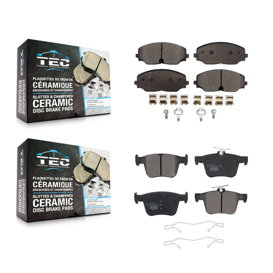 [Avant + Arrière] Kit de plaquette (céramique) de frein pour Volkswagen Atlas Cross Sport KTC-100598