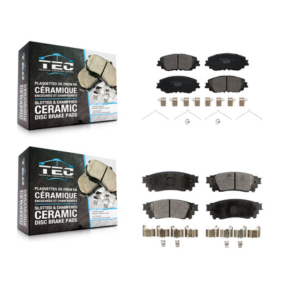 [Avant + Arrière] Kit de plaquette (céramique) de frein pour Toyota Camry RAV4 Lexus C-HR ES350 Avalon ES300h UX250h UX200 Venza ES250 Corolla Cross KTC-100600