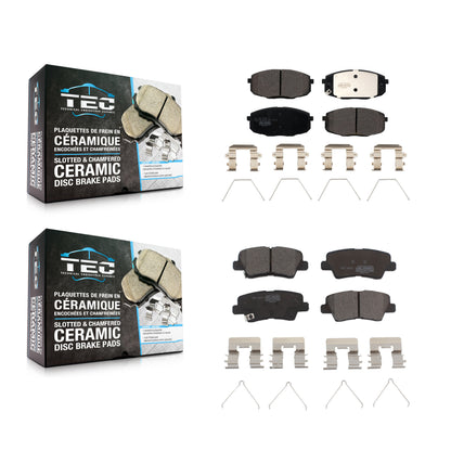 [Avant + Arrière] Kit de plaquette (céramique) de frein pour Kia Soul Forte Hyundai Elantra GT Kona Forte5 KTC-100602
