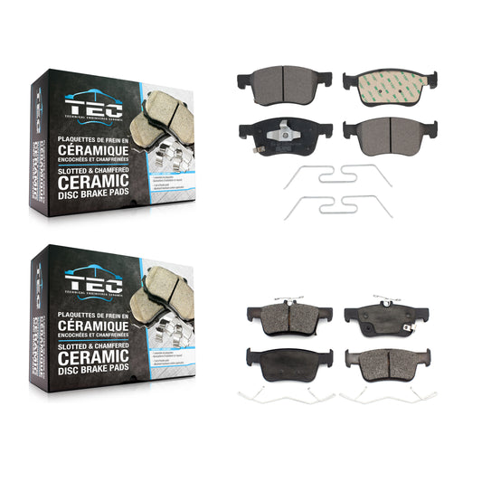 [Avant + Arrière] Kit de plaquette (céramique) de frein pour Honda Accord Civic KTC-100603
