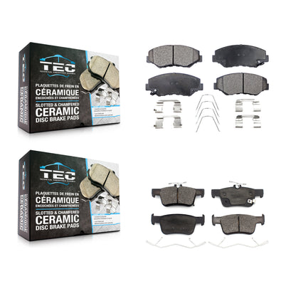 [Avant + Arrière] Kit de plaquette (céramique) de frein pour Honda Civic KTC-100604