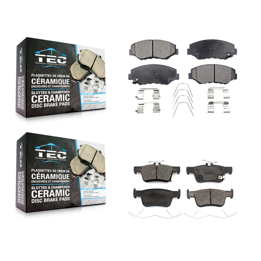 [Avant + Arrière] Kit de plaquette (céramique) de frein pour Honda Civic KTC-100604