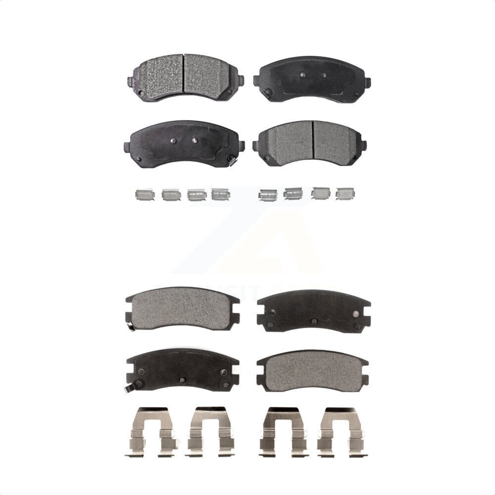 [Avant + Arrière] Kit de plaquette (céramique) de frein pour Buick Rendezvous Chevrolet Venture Pontiac Montana Aztek Oldsmobile Silhouette KTC-100606 par TEC