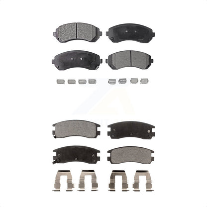 [Avant + Arrière] Kit de plaquette (céramique) de frein pour Buick Rendezvous Chevrolet Venture Pontiac Montana Aztek Oldsmobile Silhouette KTC-100606 par TEC