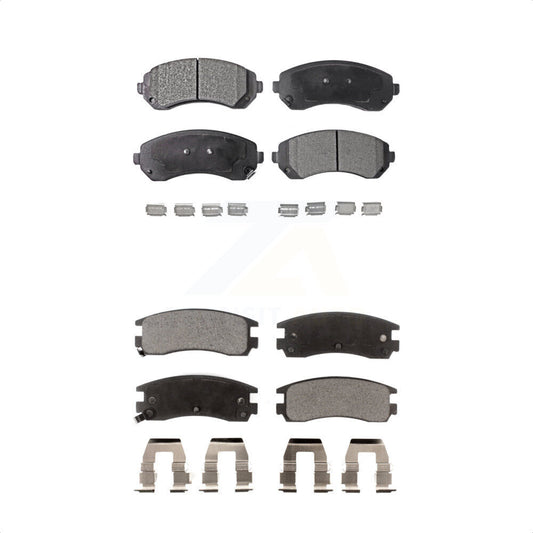 [Avant + Arrière] Kit de plaquette (céramique) de frein pour Buick Rendezvous Chevrolet Venture Pontiac Montana Aztek Oldsmobile Silhouette KTC-100606 par TEC