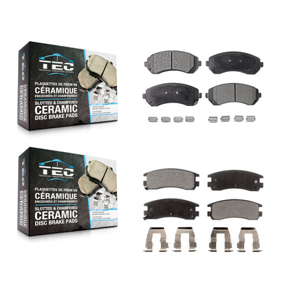 [Avant + Arrière] Kit de plaquette (céramique) de frein pour Buick Rendezvous Chevrolet Venture Pontiac Montana Aztek Oldsmobile Silhouette KTC-100606