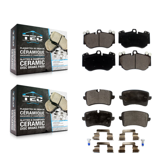 [Avant + Arrière] Kit de plaquette (céramique) de frein pour 2013-2015 Audi RS5 avec Composite Brakes KTC-100607