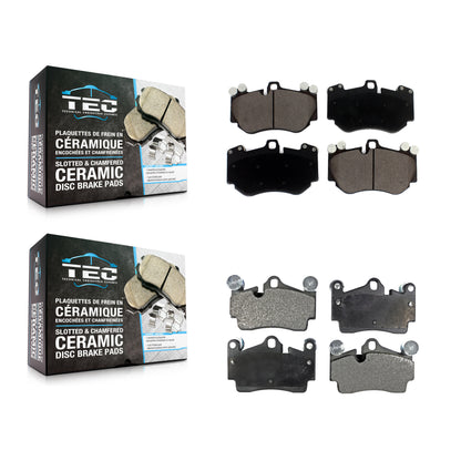 [Avant + Arrière] Kit de plaquette (céramique) de frein pour Porsche Cayenne avec 380mm Diameter Rotor KTC-100608
