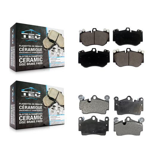 [Avant + Arrière] Kit de plaquette (céramique) de frein pour Porsche Cayenne avec 380mm Diameter Rotor KTC-100608
