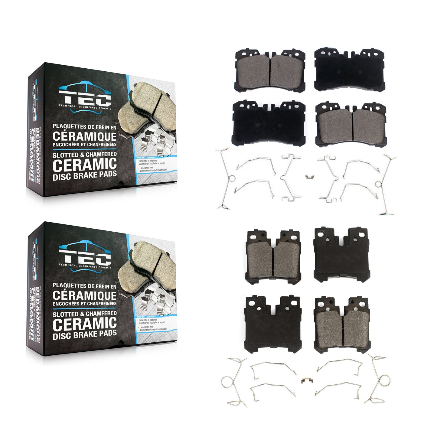 [Avant + Arrière] Kit de plaquette (céramique) de frein pour Lexus LS460 LS500 LS600h LS500h KTC-100609