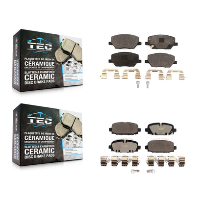 [Avant + Arrière] Kit de plaquette (céramique) de frein pour 2018-2022 Jeep Compass KTC-100610