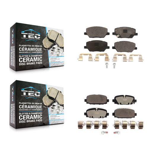[Avant + Arrière] Kit de plaquette (céramique) de frein pour 2018-2022 Jeep Compass KTC-100610
