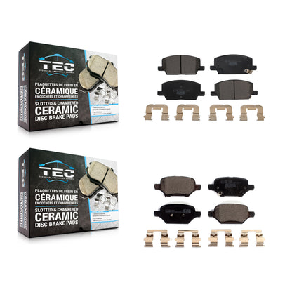 [Avant + Arrière] Kit de plaquette (céramique) de frein pour 2018-2022 Chevrolet Trax Buick Encore KTC-100611
