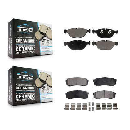 [Avant + Arrière] Kit de plaquette (céramique) de frein pour 2000 Mercedes-Benz C43 AMG KTC-100614