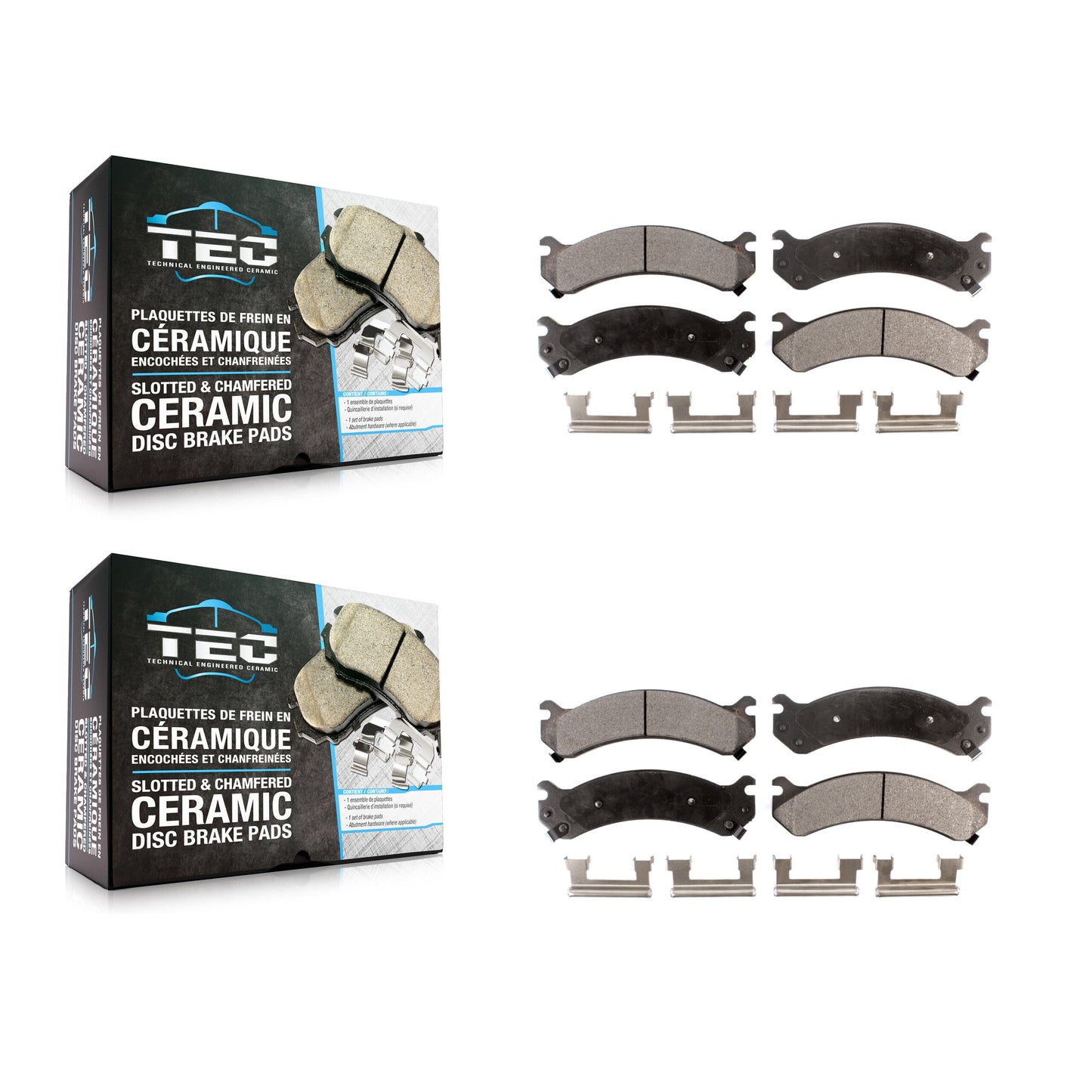 [Avant + Arrière] Kit de plaquette (céramique) de frein pour Chevrolet Silverado 3500 HD GMC Sierra Classic KTC-100620