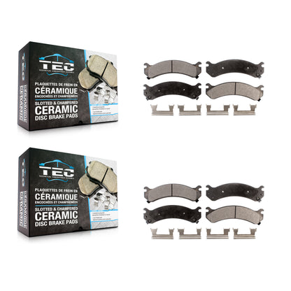 [Avant + Arrière] Kit de plaquette (céramique) de frein pour Chevrolet Silverado 3500 HD GMC Sierra Classic KTC-100620
