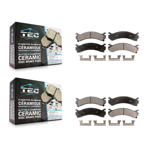 [Avant + Arrière] Kit de plaquette (céramique) de frein pour Chevrolet Silverado 3500 HD GMC Sierra Classic KTC-100620