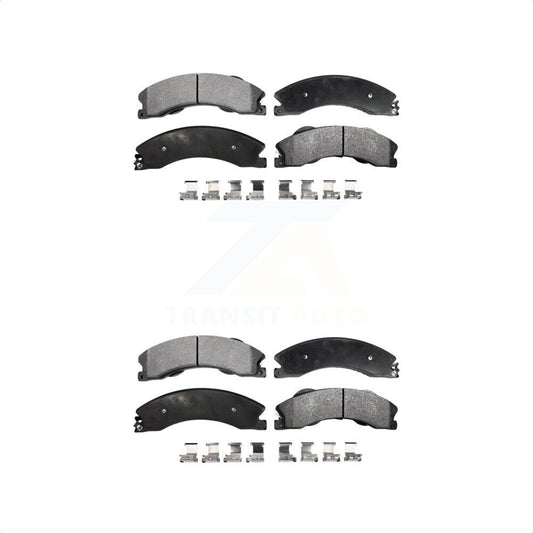 [Avant + Arrière] Kit de plaquette (céramique) de frein pour Chevrolet Silverado 2500 HD GMC Sierra 3500 Suburban KTC-100624 par TEC