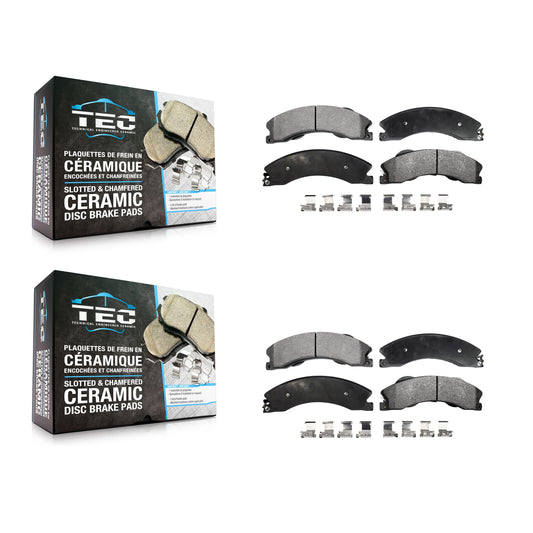 [Avant + Arrière] Kit de plaquette (céramique) de frein pour Chevrolet Silverado 2500 HD GMC Sierra 3500 Suburban KTC-100624