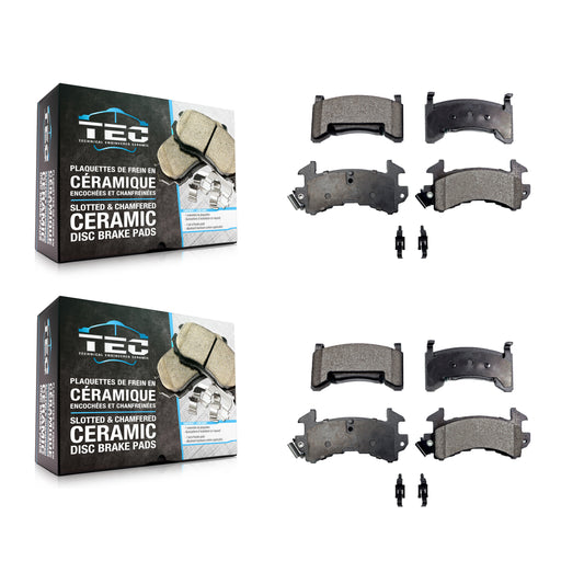 [Avant + Arrière] Kit de plaquette (céramique) de frein pour Chevrolet Camaro Pontiac Firebird Cadillac Eldorado Buick Riviera Seville Oldsmobile Toronado KTC-100625