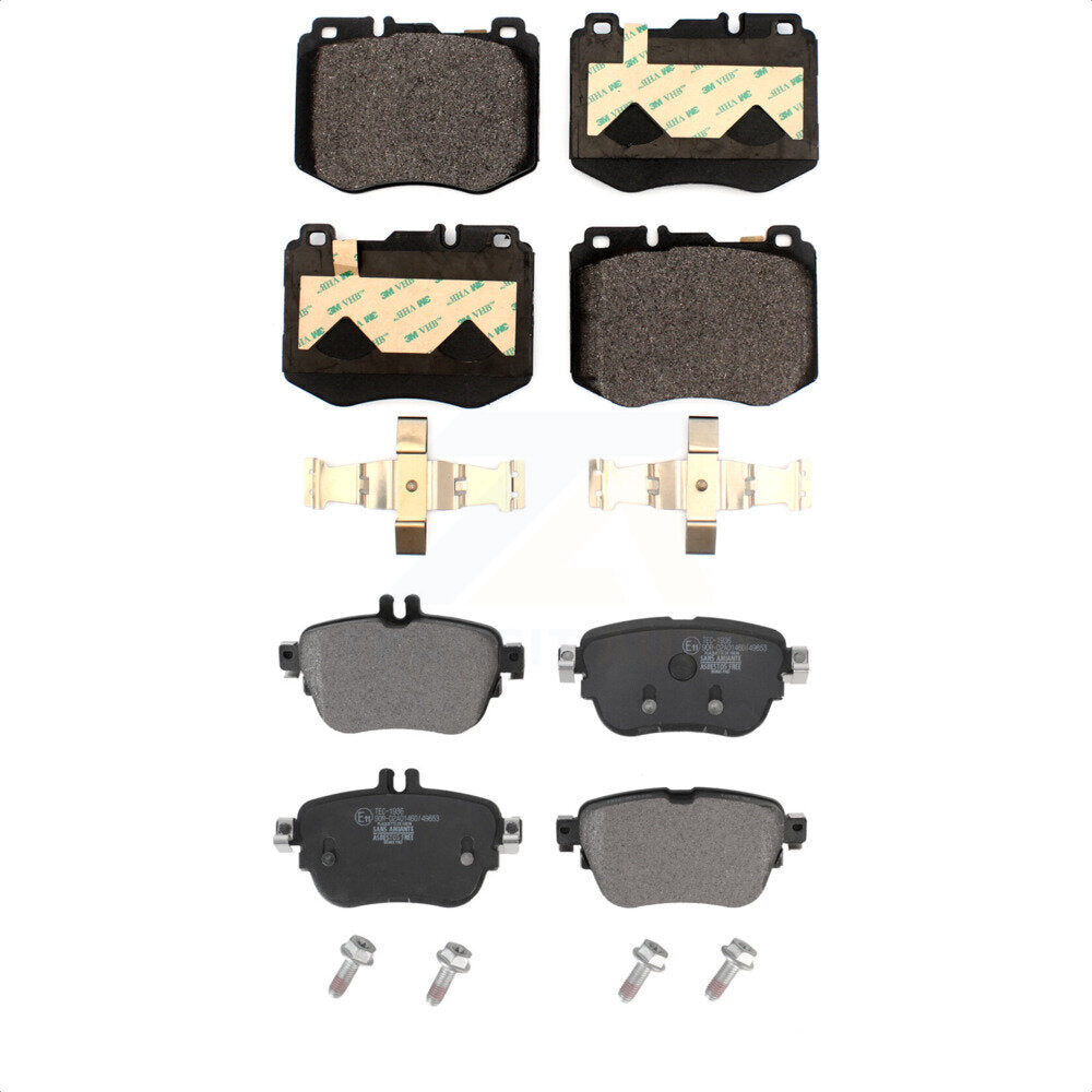 [Avant + Arrière] Kit de plaquette (céramique) de frein pour 2017 Mercedes-Benz E300 sans Sport Package KTC-100645 par TEC