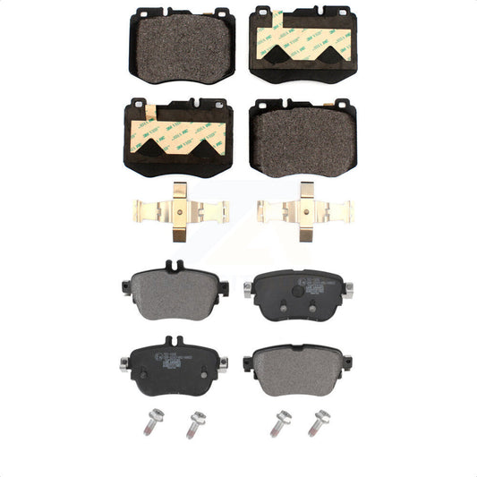 [Avant + Arrière] Kit de plaquette (céramique) de frein pour 2017 Mercedes-Benz E300 sans Sport Package KTC-100645 par TEC