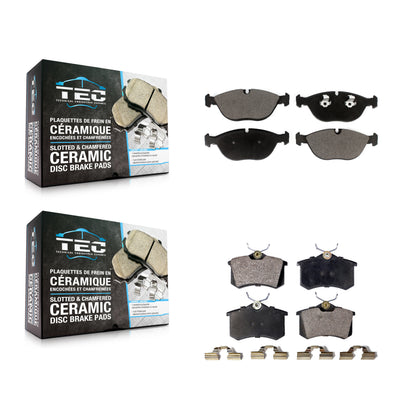 [Avant + Arrière] Kit de plaquette (céramique) de frein pour Audi TT Quattro Volkswagen R32 KTC-100646