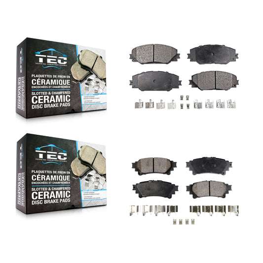 [Avant + Arrière] Kit de plaquette (céramique) de frein pour 2016-2020 Toyota Mirai KTC-100648