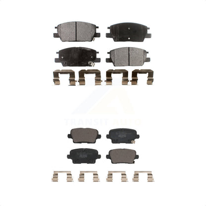 [Avant + Arrière] Kit de plaquette (céramique) de frein pour 2018-2019 Buick Regal Sportback AWD avec 3.6L avec 300mm Diameter Rotor KTC-100650 par TEC